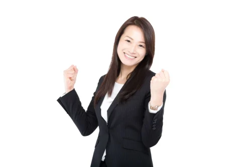 応援する女性